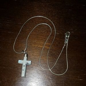 Larimar Christ necklace